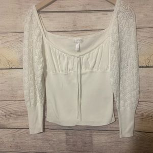 Leith Tie Front Ruched Bust Top